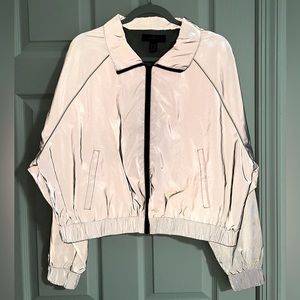 Forever 21+ Reflective Jacket - Silver - 0X